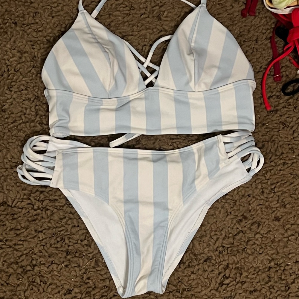 Hollister light blue bikini set
